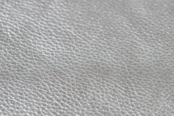 Silver metallic color natural luxury  leather texture . Abstract background  pattern with copy space and selective focus