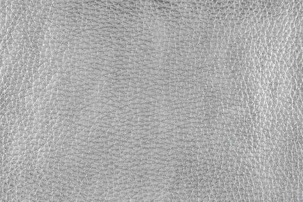 Colore Argento Metallizzato Naturale Texture Pelle Lusso Modello Astratto Sfondo — Foto Stock