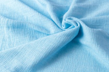 Fotokopi alanı olan açık mavi doğal keten kumaş