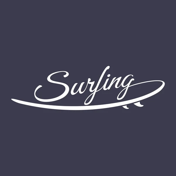 Surf emblema letras — Vetor de Stock