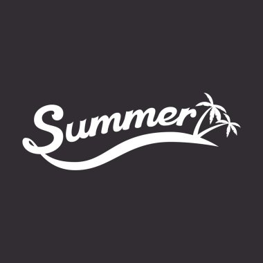 Yaz yazı logo illüstrasyon