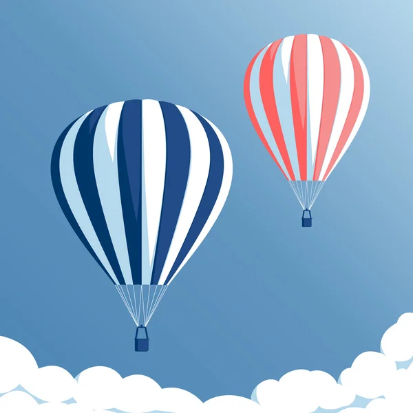 Heißluftballons — Stockvektor