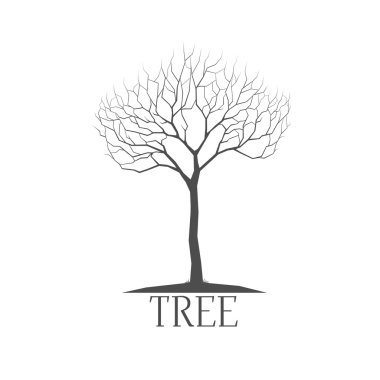 Ağaç silueti vektörü