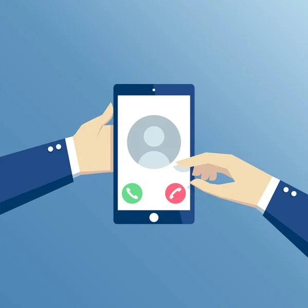 Incoming call smartphone Vector Graphics