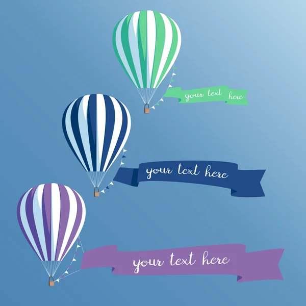 Balloon banners set Stock Illustration