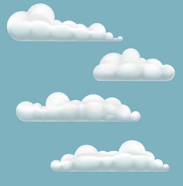 Cartoon wolken — Stockvector