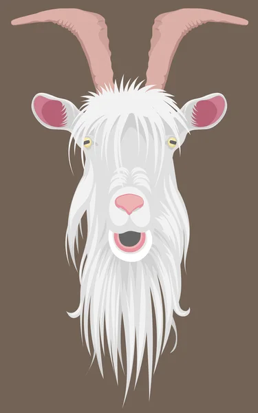 Goat head — Stock Vector
