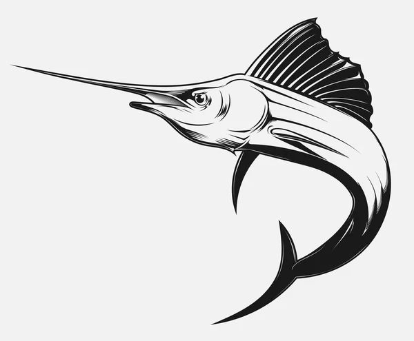 箭鱼 — 图库矢量图片