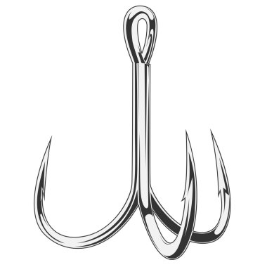 triple fishhook clipart