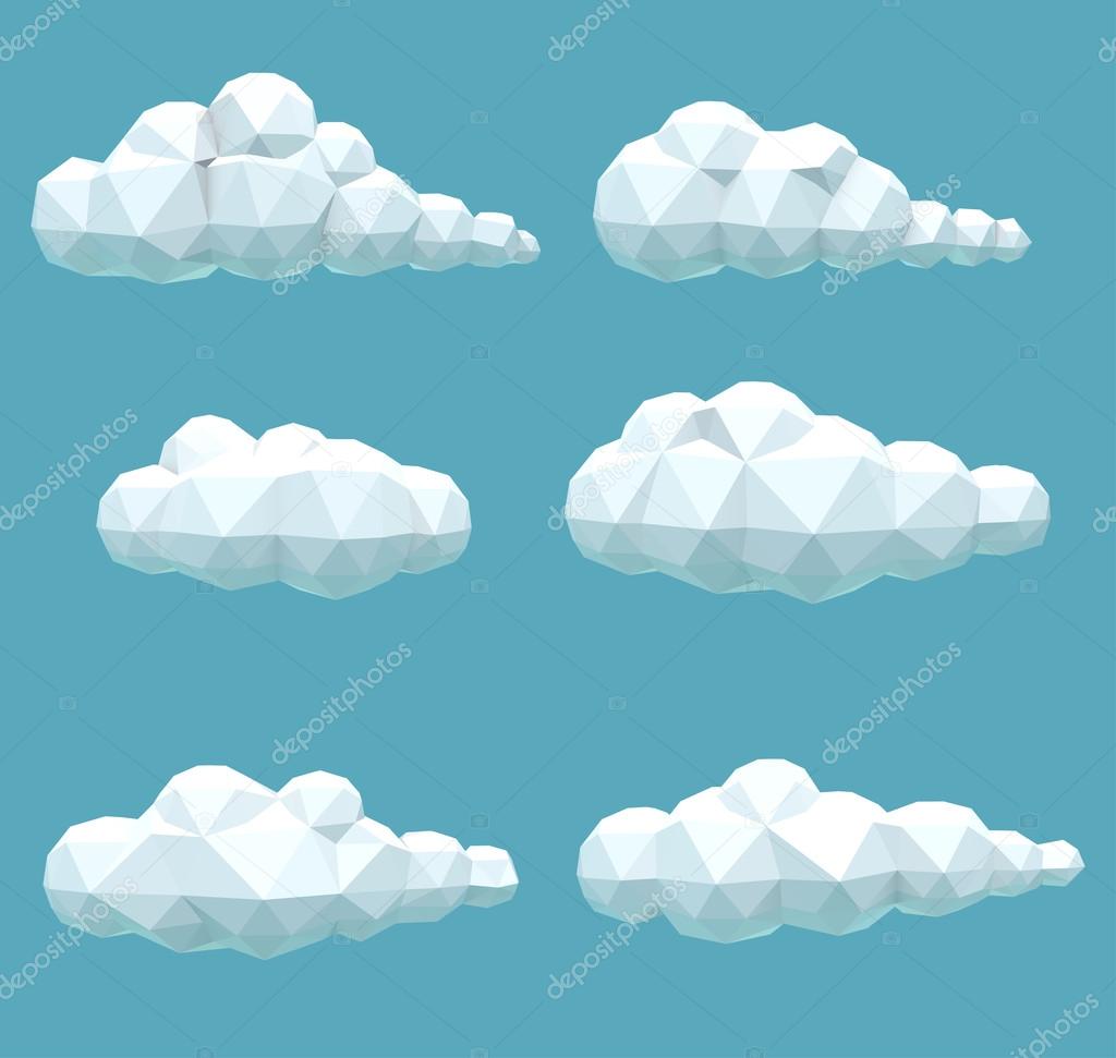 Set polygonal volumetric clouds