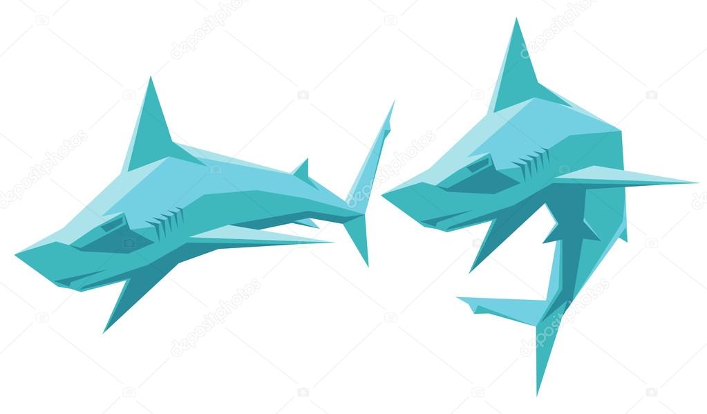 Vector Hammerhead shark