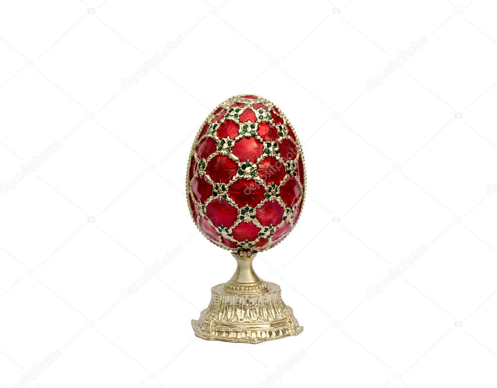 Jeweler egg the isolated