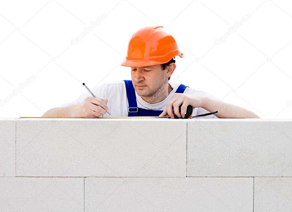 Construction worker at work