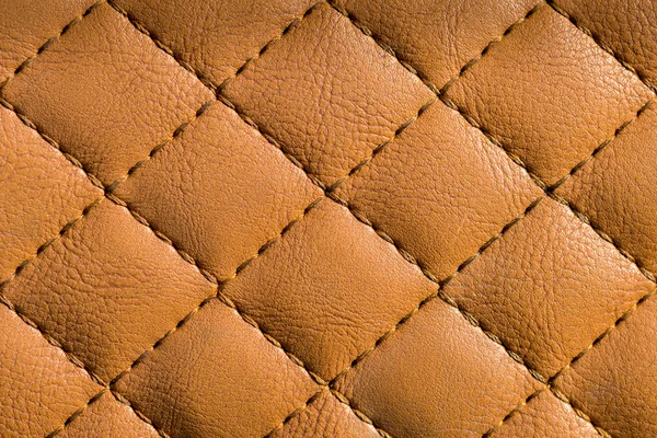 Quilted leather close up — Stock Photo, Image