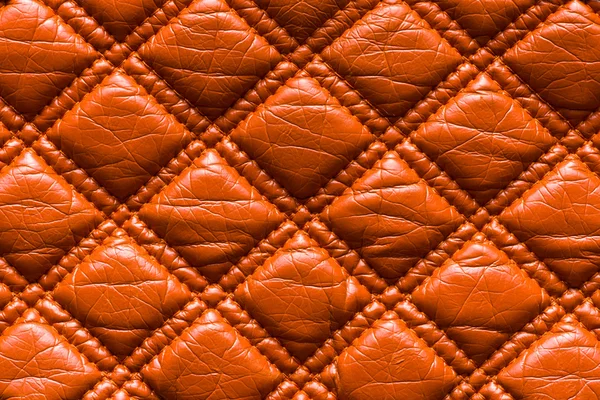 Quilted leather close up — Stock Photo, Image