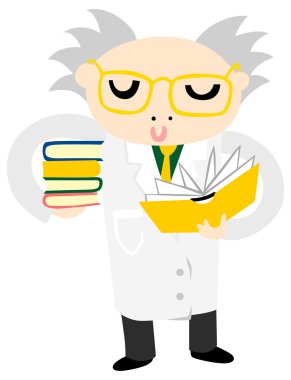 Komik bilim adamı eğitim kitapları