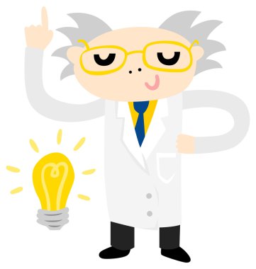 Komik deli bilim adamı Profesör karakter