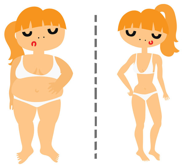 Трансформация толстой и здоровой женщины
