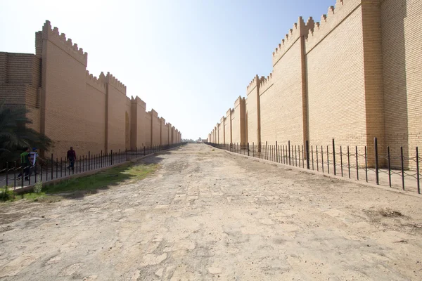 O muro da cidade de Babilônia Imagem De Stock