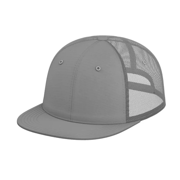 Render Trucker Gorra Maqueta Vista Frontal Vista Lateral Superior —  Fotos de Stock