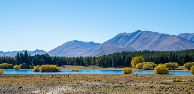 Yeni Zelanda 'da Tekapo Gölü