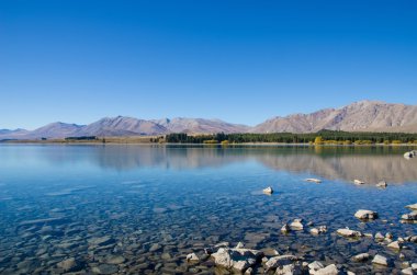 Yeni Zelanda 'da Tekapo Gölü