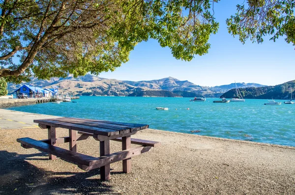 Akaroa which is located at the south island of New Zealand. — Stock Photo, Image
