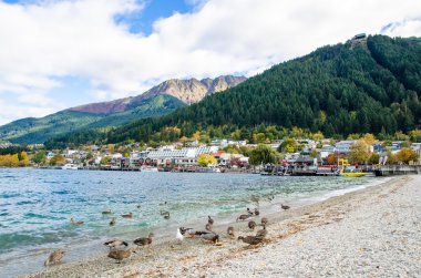 Queenstown, Yeni Zelanda'da bulunan göl Wakatipu.