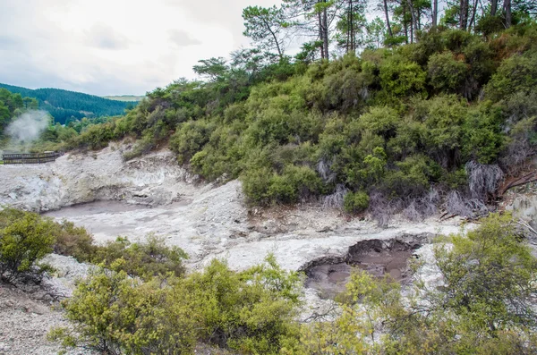 Wai-O-Tapu Thermal Wonderland die zich in Rotorua, Nieuw-Zeeland bevindt. — Stockfoto