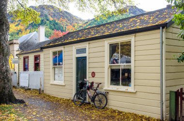 Arrowtown, Yeni Zelanda tarihi şehirde tarihi evler.