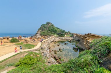Doğa Manzaralı Yehliu Geopark.