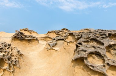 Yehliu Geopark, Tayvan kayalarda ayrışma petek.