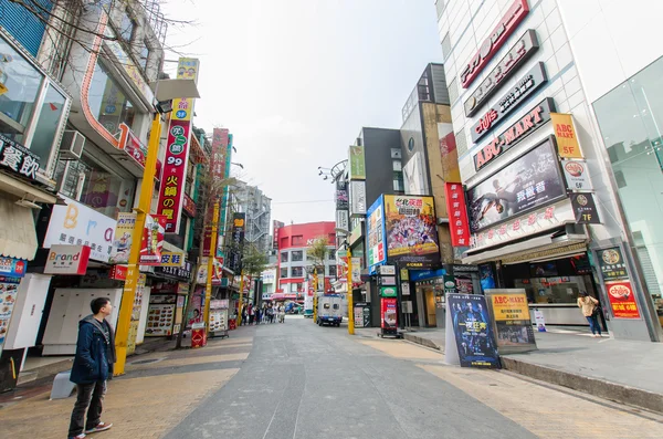 Dagen scen av Ximending, Taiwan — Stockfoto