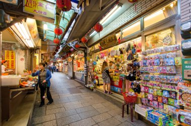 Jiufen old street which is located at Taiwan