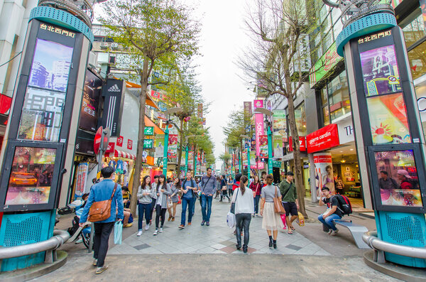 Ximending is the source of Taiwan's fashion, subculture and Japanese culture. People can seen walking and shopping around it.