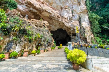 Entrance view of the Kek Lok Tong which is located at Gunung Rapat in the south of Ipoh.