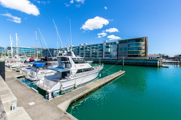 Viaduct Harbour in Auckland, New Zealand — стоковое фото