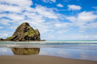Piha beach, Yeni Zelanda.