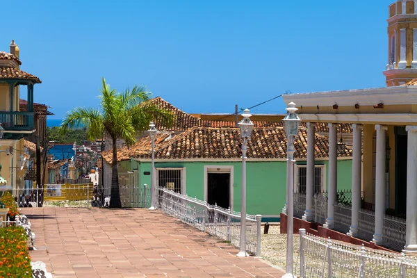 Cuba Arquitetura de Trinidad vista de edifícios históricos 5 — Fotografia de Stock