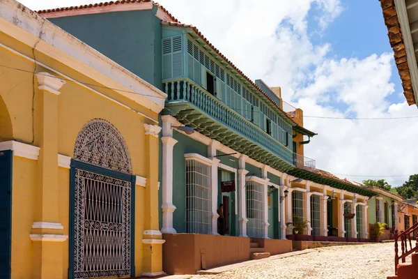 Cuba Arquitetura de Trinidad vista de edifícios históricos 11 — Fotografia de Stock