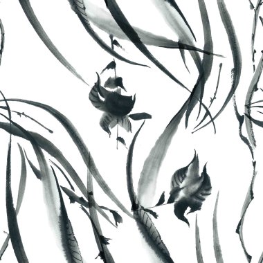 Çiçeği orkide. Seamless modeli.