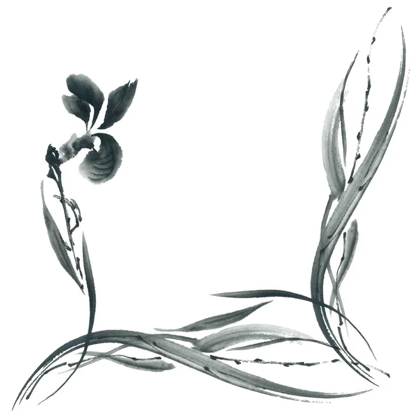 Blossom orchid. Flowers illustration.. — Stock Photo, Image