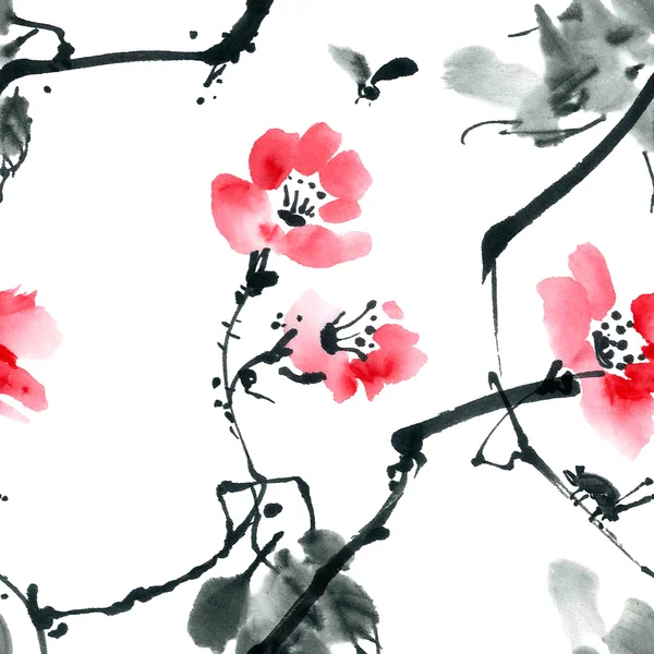 花の木のパターン — ストック写真
