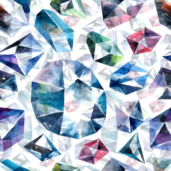 Diamanter seamless mönster — Stockfoto