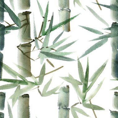 Bambu suluboya resim