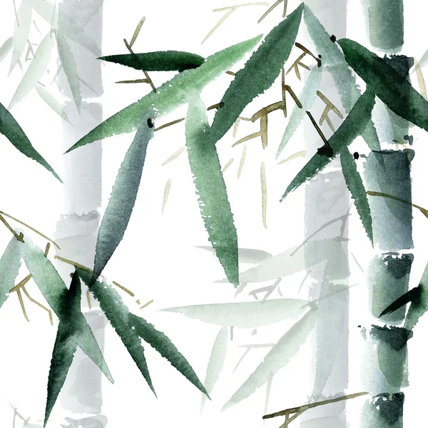 Bambu suluboya desen — Stok fotoğraf
