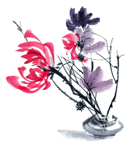 Bouquet de chrysanthème rouge — Photo