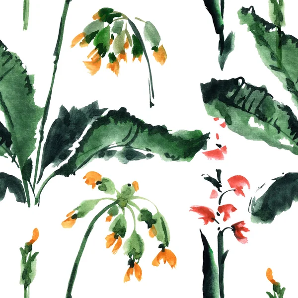 Çiçekler pürüzsüz desen