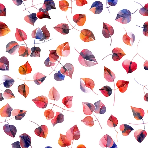 Rainbow leaves pattern — Stock Photo, Image