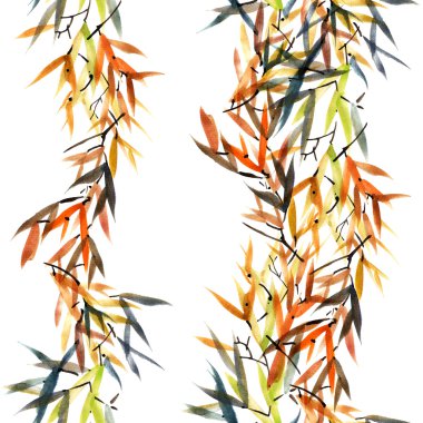 Ağaç yaprakları desen